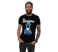 Sesame Street Uomo Cookie Monster The Cookiefather Maglietta X-Large Nero