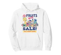 Sesame Street Vintage Fruit Elmo, Cookie Monster, Big Bird Felpa con Cappuccio