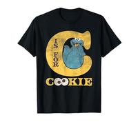 Sesame Street Vintage Heart C Is for Cookie Monster Maglietta