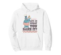 Sesame Street Vintage Heart Cookie Life Is What You Bake It Felpa con Cappuccio
