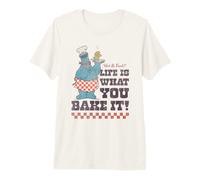 Sesame Street Vintage Heart Cookie Life Is What You Bake It Maglietta Premium