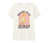 Sesame Street Vintage Heart, Follow That Big Bird Maglietta Premium