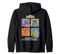 Sesame Street Vintage Heart, Friendly Face On Every Corner Felpa con Cappuccio