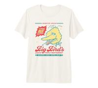 Sesame Street Vintage Sign Big Bird's Best Pancakes Maglietta Premium