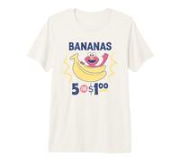 Sesame Street Vintage Sign Elmo's Bananas Maglietta Premium