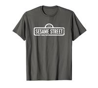 Sesame Street White Logo T Shirt Maglietta