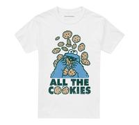 Sesame StreetAll The Cookies Maglietta Adulto Unisex (TV21252)