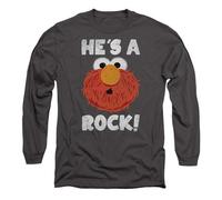 Sesame StreetHe's A Rock Maglietta Manica Lunga Adulto Unisex (TV21272)