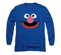 Sesame StreetMaglietta Grover Viso Manica Lunga Adulto Unisex (TV21273)