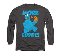 Sesame StreetMore Cookies Maglietta Manica Lunga Adulto Unisex (TV21237)