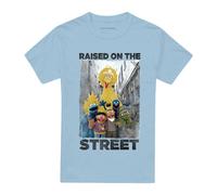 Sesame StreetRaised On The Streets Maglietta Effetto invecchiato (TV21259)