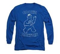 Sesame StreetSimple Cookie Maglietta Manica Lunga Adulto Unisex (TV21282)