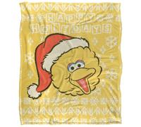 Sesame StreetVellutato Maglione di Natale Big Bird Supermorbido Coperta (TV24281