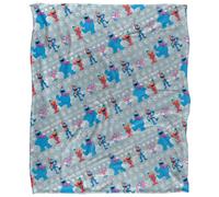 Sesame StreetVellutato Neve Vacanza Supermorbido Coperta (TV24287)