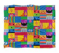 Sesame StreetVellutato Quadrati Supermorbido Coperta (TV24276)