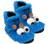 Sesamo Apriti 0122030 - Pantofole Booties Cookie Monster, Peluche, Taglia 37/38