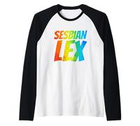 Sesbian Lex | Funny Lesbian Maglia con Maniche Raglan