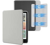 SESENSE Custodia magnetica staccabile per Kindle Paperwhite 12a generazione 2024 e Kindle Colorsoft Signature Edition, custodia sottile in PU con accensione e spegnimento automatico, grigio