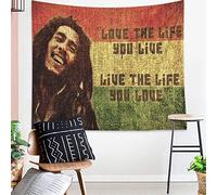 SESERRYY Bob Marley Arazzo Coperta Appeso A Parete Decorazione Artistica da Parete Divisorio Decorazione Soffitto Tende da Finestra Arredamento Dormitorio Camera da Letto, 59x78inch 150x200cm