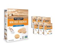 Sesmark Lightly Salted Mini Rice Crackers, 5.25 Ounce (Pack of 6)