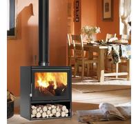 SESOUK Stufa con vetrate in ceramica, forno da officina, camino, stufa permanente, forno a cottage, adatto per hotel, famiglia ospitante villa Café