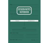 Session notes notebook for Therapist Counselors Coaches and Social worker, Coaching Session Log 8.5 * 11 in 120 pages
