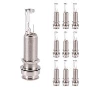 Sessleger 10 Pezzi Chitarra Pickup Endpin Uscita Jack Cintura Nichel Cromato