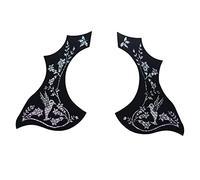 Sessleger 2 Pezzi Series Chitarra Pickguard Anti-Graffio Piastra di Protezione Autoaderente Pick Guard Adesivo per Parti di Chitarra Acustica
