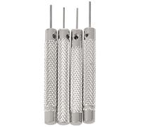 Sessleger 4 cinturini per orologio, con punzonatura, 0,7 mm, 0,8 mm, 0,9 mm, 1,0 mm, in acciaio,