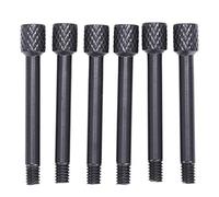 Sessleger 6 pezzi a corda di bloccaggio per morsetto da da ponte tremolo per chitarra elettrica in /attraverso la vite/non c'è bisogno di inserire un blocco Nero