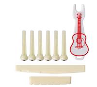 Sessleger 9 Pezzi Serie Pin Ponte Chitarra Acustica, Parti e Accessori per Chitarra Ripristinano Perfettamente il Suono Puro