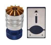 Sessleger Aprise-Orologio di a Alzare Vetro Apriscatole Piattaforma di Vetro Orologio Blu, Blu