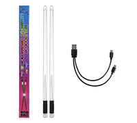 Sessleger Bacchette a LED a 15 gradi di colori ricaricabili USB + interruttore bacchette elettroniche per prestazioni in fase