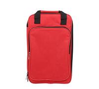 Sessleger Borsa portaoggetti per bacchette di batteria in cotone spesso portatile per percussioni musicali di stoccaggio, accessori per strumenti (rosso)