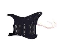 Sessleger Caricato Pickguard per Chitarra Elettrica Precablato 11 Fori Pickup Pre-Cablati Micro Humbucker Singola Bobina