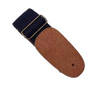 Sessleger Cinghia per chitarra folk regolabile in puro cotone cinghia per chitarra elettrica cinghia universale per chitarra acustica (nero)