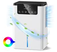 Sessleger Deumidificatore Elettrico, Deumidificatore per Ambienti da 2,2 Litri, Deumidificatore Silenzioso con modalità Sbrinamento e Sospensione, Presa Europea per Purificazione 'Aria