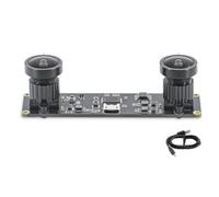 Sessleger Fotocamera USB VR Stereo 3D Sincrona 3840X1080P 4MP 60Fps Mini USB Modulo Doppia Fotocamera con Obiettivo Grandangolare da 130 Gradi Resistente