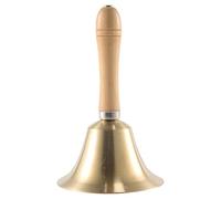 Sessleger Grande campana di chiamata da 4,33 pollici con manico in legno, per bambini e adulti, utilizzata per matrimoni, sala da pranzo, servizio e