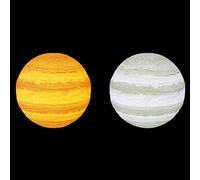 Sessleger LED USB 3D Interruttore Tocco Luce Notturna Giove Lampada da Tavolo Giove Decorazione Casa (10 cm)