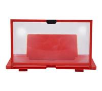 Sessleger Lente d'ingrandimento Del Telefono Portatile 12 Pollici 3D HD Supporto Del Supporto 'amplificatore Video con Supporto Da Scrivania Pieghevole Rosso Film