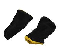 Sessleger Maniche un Dito nel Fibra di Carbonio un 18 Pin per Giochi Mobili Stampa Schermo Maniche un Dito Nero e Giallo (16 Pezzi)