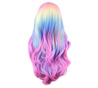Sessleger Parrucca Colorata, Parrucca Cosplay Europea e , Parrucca Del Festival Fantasma in Frange, Simulazione Del Cuoio Capeloso, Parrucca Fantasma Festival