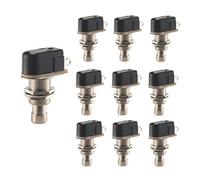 Sessleger Pedalo Effetti Chitarra Pulsante SPST Momentaneo Interruttore a Piede Stomp Pulsante Confezione da 10