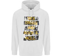 Sesso Droga & Rock & Rotolo Chitarra Musica Erba Uomo Felpa