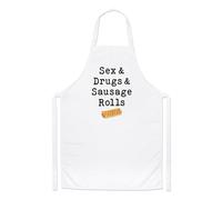 Sesso & Drugs & Salsiccia Rotoli Chef Grembiule Musica Umorismo Compleanno Love