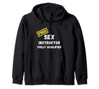 Sesso istruttore Fully Qualified Funny Adult Humor Felpa con Cappuccio