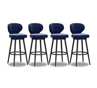 Sessoni Swilmente Regolabili Set di Barre da Mangiare in Tessuto Velvet, Schede Metalliche con Impianto Sponziale in Grigio Nero (75 cm)