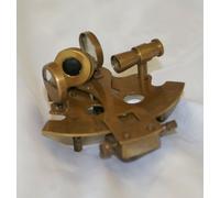 Sestante nautico da arredamento regalo mini in ottone brunito e lucido marina