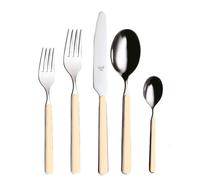 Sestiglia c/g. fantasia in Acciaio Inossidabile, colore Vaniglia, Lavabile in lavastoviglie Beige